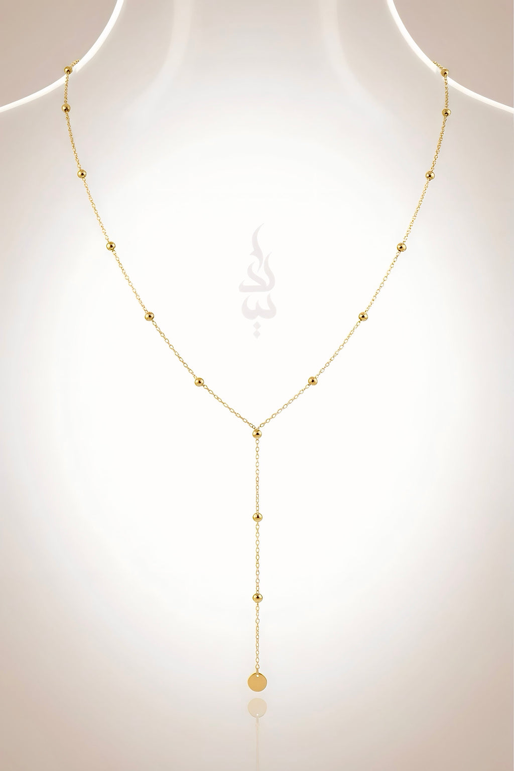 18K gold chain with Dimond cut beads